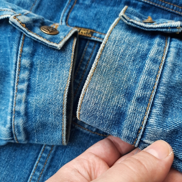Lee Vintage 90's Denim Trucker Jacket Unisex Spring Blogger - Picture 11 of 12